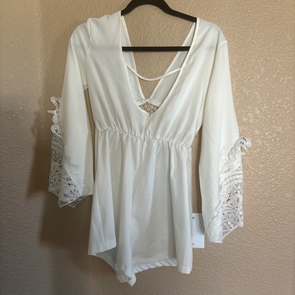 White Romper - Picture 2 of 2